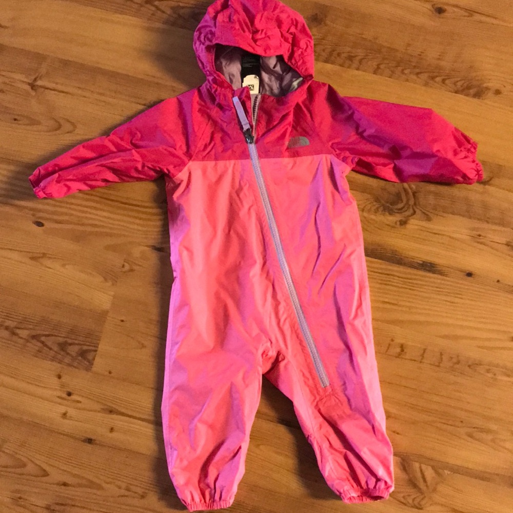6-12 month North Face Rain-suit